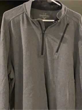EUC! Mens Vineyard Vines Gray Quarter Zip Pullover Sweatshirt Sz XXL